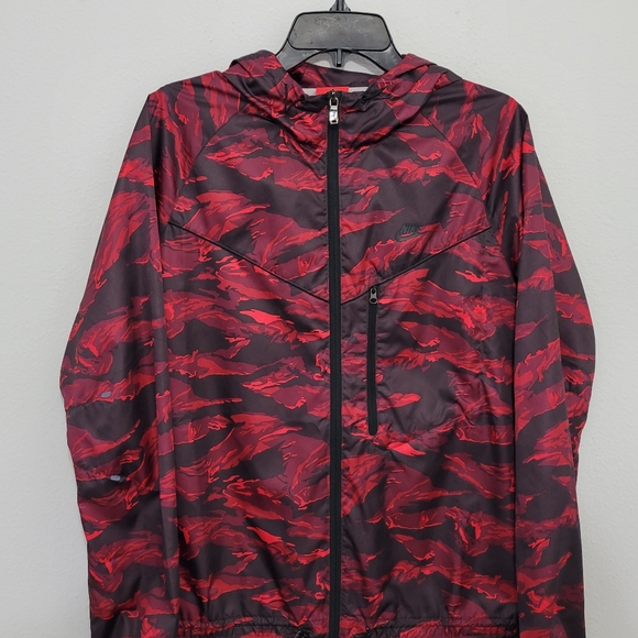 Nike Packable Camouflage Camo Trail Windbreaker Jacket Women's Medium - Picture 5 of 10